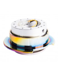 NRG Quick Release Gen 2.5 - Silver Body / Neochrome Ring