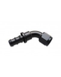 Vibrant Performance Push-On 60 Degree Hose End Elbow Fitting Size: -6AN