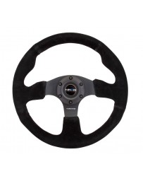 NRG Reinforced Steering Wheel (320mm) Suede with Black Stitch