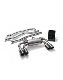 ARMYTRIX Stainless Steel Valvetronic Catback Exhaust System Quad Carbon Tips BMW M2 F87 2016-2020