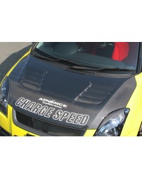ChargeSpeed 04-09 Swift Sport ZC31S Carbon Vented Hood