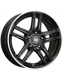 Enkei FD-05 15x7 5X114.3 38mm Offset 72.62 Bore Dia Black Machined Wheel