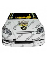 VIS Racing 1999-2000 Honda Civic 2Dr/4Dr/Hb Invader 6 Front Bumper