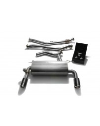 ARMYTRIX Stainless Steel Valvetronic Catback Exhaust Dual Carbon BMW 335i 435i F3x 2012-2015