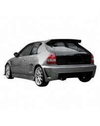 VIS Racing 1996-2000 Honda Civic Hb Tsc 3 Rear Bumper