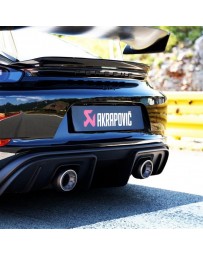 Akrapovic 2020+ Porsche Cayman GT4 (718) Tail Pipe Set (Titanium)