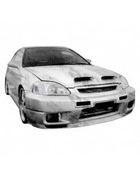 VIS Racing 1999-2000 Honda Civic 2Dr/4Dr/Hb Omega Front Bumper