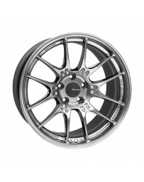 Enkei GTC02 18x9.5 5x114.3 15mm Offset 75mm Bore Hyper Silver Wheel