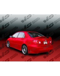 VIS Racing 2003-2008 Toyota Corolla 4Dr Tsc 3 Rear Bumper