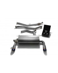 ARMYTRIX Stainless Steel Valvetronic Catback Exhaust System Dual Blue Coated Tips BMW 335i GT F34 2013-2016
