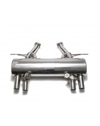 ARMYTRIX Stainless Steel Valvetronic Catback Exhaust System Quad Chrome Silver Tips BMW M3 M4 F8x 2015-2020