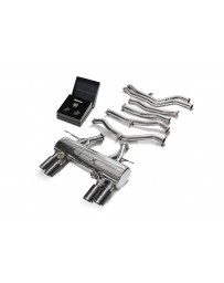 ARMYTRIX Stainless Steel Valvetronic Catback Exhaust System Quad Carbon Tips BMW M3 M4 F8x 2015-2020