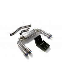 ARMYTRIX Stainless Steel Valvetronic Catback Exhaust System Quad Blue Coated Tips Audi S3 8V Sportback 13-20