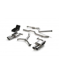 ARMYTRIX Stainless Steel Valvetronic Catback Exhaust System Quad Chrome Silver Tips Audi A5 Coupe 4WD B9 2016-2020