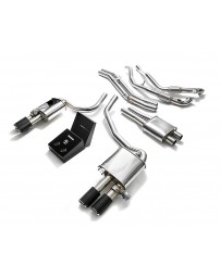 ARMYTRIX Stainless Steel Valvetronic Catback Exhaust System Quad Carbon Tips Audi S5 Coupe 3.0L V6 Turbo B9 17-20