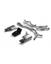ARMYTRIX Stainless Steel Valvetronic Ceramic Coated High-Flow Catback Exhaust System w/Dual Matte Black Tips Audi RS4 RS5 B9