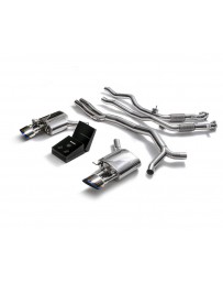 ARMYTRIX Stainless Steel Valvetronic Sport Catback Exhaust System w/Dual Blue Coated Tips Audi RS5 B9 2D