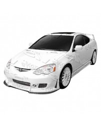 VIS Racing 2002-2006 Acura Rsx 2Dr Tsc 3 Side Skirts