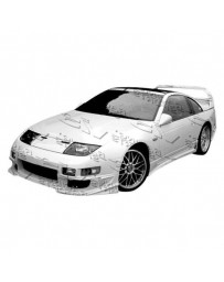 VIS Racing 1990-1996 Nissan 300Zx 2Dr Ballistix Side Skirts