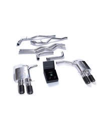 ARMYTRIX Stainless Steel Valvetronic Exhaust System w/Quad Carbon Tips Audi A7 C8 2018+