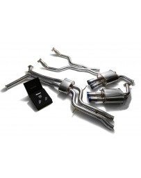 ARMYTRIX Stainless Steel Valvetronic Catback Exhaust System Quad Blue Coated Tips Audi A6 A7 C7 3.0 TFSI V6 2011-2021