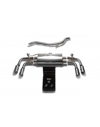 ARMYTRIX Stainless Steel Valvetronic Catback Exhaust System Quad Chrome Silver Tips Audi TT | TTS Quattro MK2 8J 2007-2014