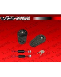 VIS Racing Universal Ac Carbon Fiber Hood Pin With Lock