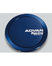 Advan Racing 73mm Full Flat Centercap - Blue Anodized