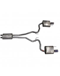 Mustang 2015+ Ford Performance By Borla Cat-Back Exhaust System 2-1/2" EC-Type Stainless Steel With 4" Chrome Tips