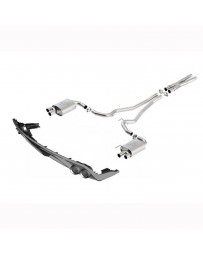 Mustang 2015+ Ford Performance By Borla Cat-Back Exhaust System Quad Tip Touring 2-1/2" With GT350 Rear Valance Premium