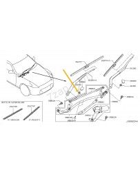 370z Nissan OEM Z34 wiper arm nut