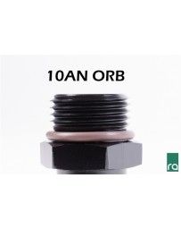 Radium Engineering 10AN ORB to 6AN Male Fitting - Black