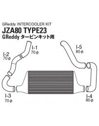 GReddy Type23F Intercooler Kit (G) Toyota Supra JZA80