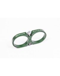 Radium Engineering 2-Piece Fuel Pump Clamp For Bosch 044 - Green W/ Logo