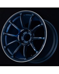 Advan Racing RZ-F2 18x9.5 +29 5-114.3 Racing Titanium Blue and Ring Wheel