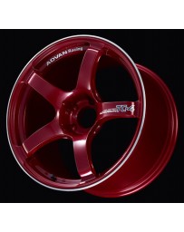 Advan Racing TC4 17x7.5 +35 4-98 Racing Candy Red & Ring Wheel