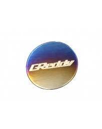 Greddy Burnt Ti Titanium Logo Emblem