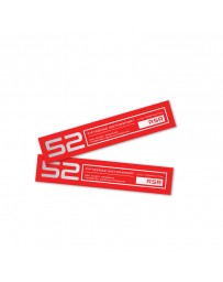 fifteen52 Holeshot RSR Wheel Lip Decal Set of Four - Red