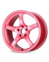 Gram Lights 57CR 18x9.5 +38 5-100 Sakura Pink Wheel