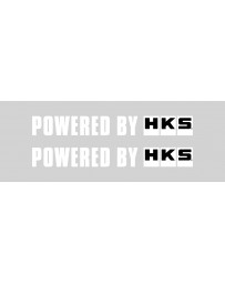 HKS Sticker POWERED BY HKS W200 WHITE