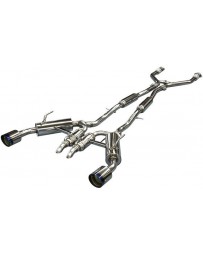 HKS Stainless Steel Catback Exhaust System, Full Dual Muffler - Infiniti Q60 Coupe 17+ CV37 AWD & RWD