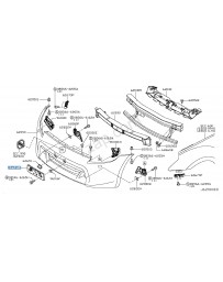 370z Nissan OEM Nismo V2 Front Bumper Number Plate Bracket 07/2014+