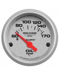 Autometer Ultra-Lite 52mm 60-170 Deg C Electronic Oil Temperature Gauge