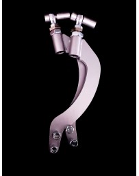 FDF RaceShop NISSAN CURVED TENSION ARMS FOR S-CHASSIS, R-CHASSIS, AND Z32 - FDF Silver