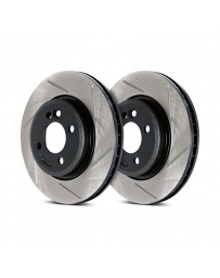 300zx Z32 Stoptech Direct Replacement Rotors - Front Pair, 26mm for 90 Non-Turbo Models Only Slotted