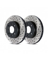 300zx Z32 Stoptech Direct Replacement Rotors - Front Pair, 26mm for 90 Non-Turbo Models Only Slotted-Drilled