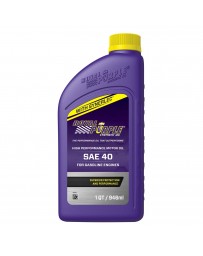 Royal Purple API-Licensed Straight Grade Heavy Duty SAE 40 Synthetic Motor Oil, 1 Quart x 6