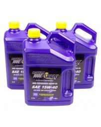 Royal Purple Duralec Super SAE 15W-40 Synthetic Diesel Motor Oil, 1 Gallon x 3