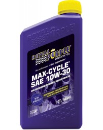 Royal Purple Max Cycle 10W-30 High Performance Synthetic Motorcycle Oil, 1 Quart Bottle