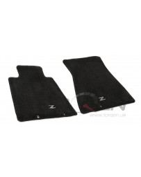 370z Z34 Nissan OEM Black Floor Mats Set, Driver & Passenger, Plush